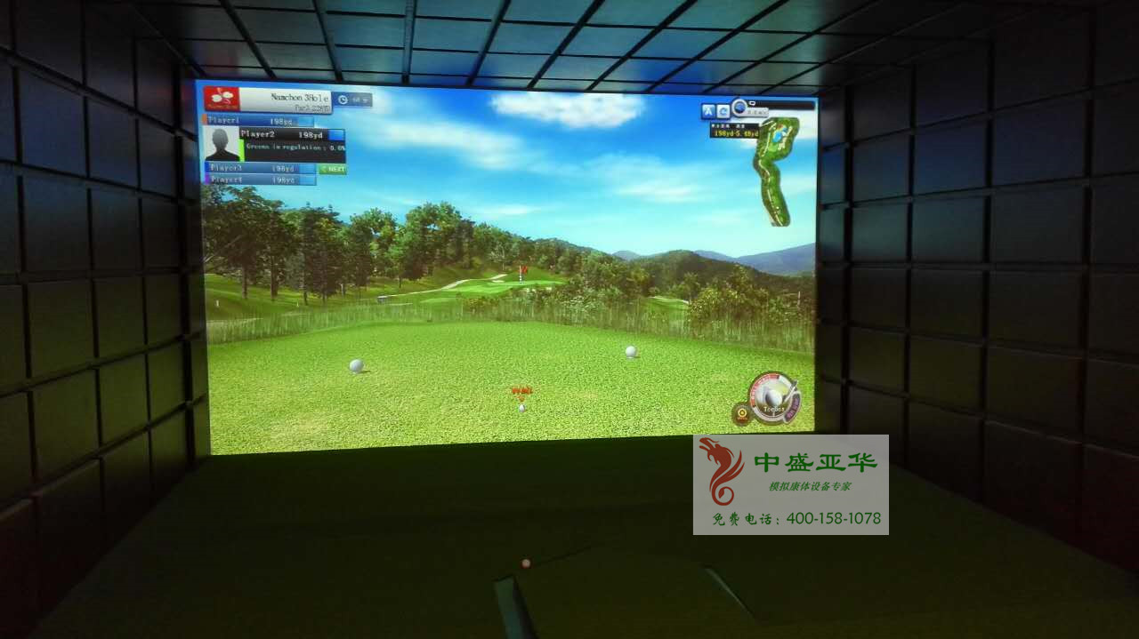 喜報：北京西三環(huán)某會所室內(nèi)高爾夫驗收交付使用！