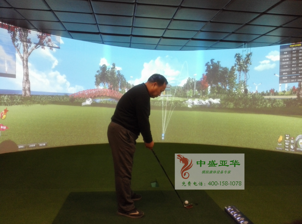 喜報：山西長治某會所環(huán)屏模擬高爾夫交付使用！