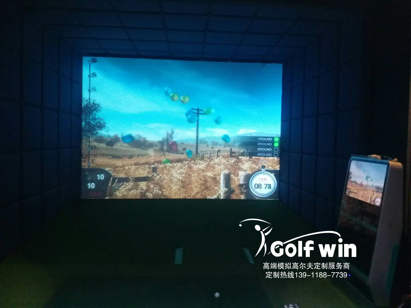 喜報：常州市武進(jìn)區(qū)某別墅室內(nèi)高爾夫+模擬射擊系統(tǒng)已驗(yàn)收